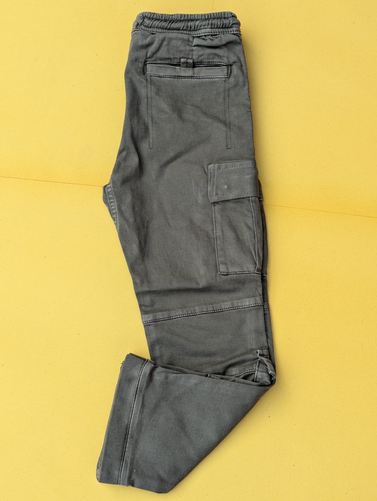 7-Pocket Stretch Cotton Twill Trousers for Kids