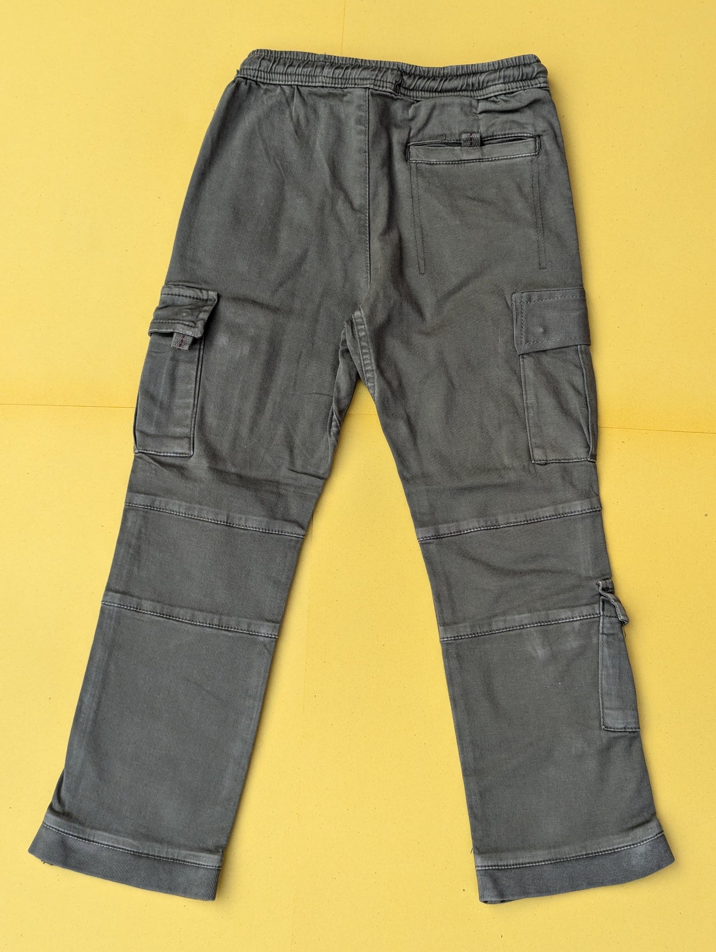 7-Pocket Stretch Cotton Twill Trousers for Kids