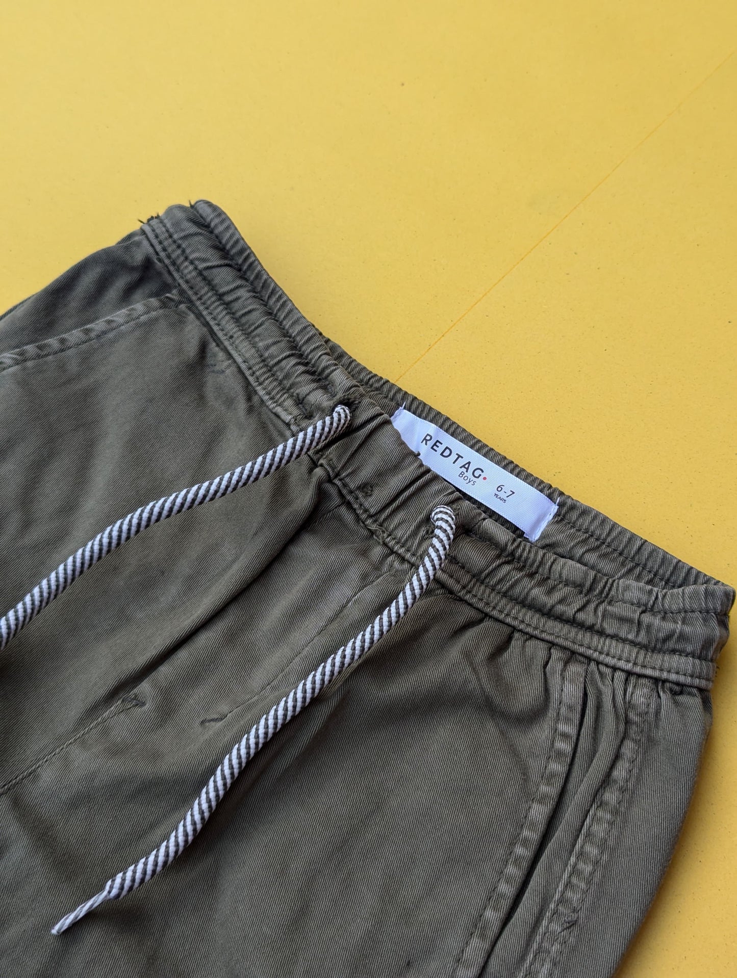 7-Pocket Stretch Cotton Twill Trousers for Kids